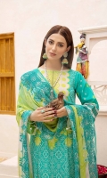 Shirt Lawn Printed Front + Back + Sleeves 3.4M  Trouser Cotton Trouser 2.5 M  Dupatta Embroidered Printed Chiffon Dupatta 2.5 M
