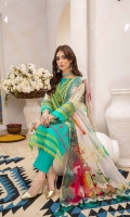 Shirt Lawn Printed Front + Back + Sleeves 3.4M  Trouser Cotton Trouser 2.5 M  Dupatta Embroidered Printed Chiffon Dupatta 2.5 M