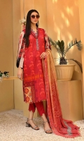 Shirt Lawn Printed Front + Back + Sleeves 3.4M  Trouser Cotton Trouser 2.5 M  Dupatta Printed Chiffon Dupatta 2.5 M