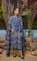 Shirt Embroidered Khaddar Front 1.4M Embroidered Khaddar Sleeves   26Inches Khaddar Back 1.4M  Trouser Khaddar Trouser 2.5M  Dupatta Acrylic Woven Shawl 2.5M