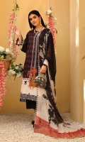 Shirt Lawn Printed Front + Back + Sleeves 3.4M  Trouser Cotton Trouser 2.5 M  Dupatta Printed Chiffon Dupatta 2.5 M