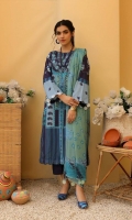 Shirt Lawn Printed Front + Back + Sleeves 3.4M  Trouser Cotton Trouser 2.5 M  Dupatta Printed Chiffon Dupatta 2.5 M