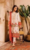 Ready To Wear Lawn Fabric Embroidered Shirt With Adda Work Cotton  Fabric Embroidered Trouser Ready To Wear Chiffon Fabric Embroidered Dupatta 