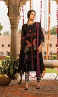 Ready To Wear Schifflli Fabric Embroidered Shirt With Adda Work Cotton Fabric Embroidered Trouser  Ready To Wear Chiffon Fabric Embroidered Dupatta