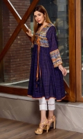 Long Frock Digital Printed Lawn Front back and sleeve's Andarhka long Frock Finished with Lace and Stitching Details.