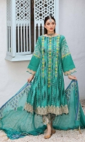 Shirt Print Lawn Front +Back + Sleeves 3.4M Embroidered Front +Back Daman Patti 2M  Trouser Printed Cotton Trouser 2.5 M  Dupatta Embroidered Chiffon Dupatta 2.5 M