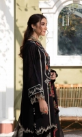 Shirt  Embroidered Front Lawn Karandi 1.4 m Back + Sleeves Lawn Karandi 2 m Embroidered Front Daman + Sleeves Patti 4 m Trouser Embroidered Trouser Karandi 2.5 m Dupatta  Embroidered Dupata Patti 2 m Embroidered Cotton Tilla Net Dupatta 2.5 m