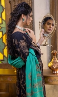 Shirt Jacquard LEATHER Front+ Back +Sleeves 3.4M Embroidered Front Daman Patti 1M  Trouser Embroidered Leather Trouser 2.5 M  Dupatta Embroidered Pashmina Shawl 2.5M