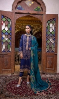 Shirt Embroidered front khaddar print 1.4M Printed Khaddar Back +Sleeves 2M Embroidered Front +Sleeves Patti 2.5M  Trouser Printed Khaddar Trouser 2.5 M  Dupatta Embroidered Pashmina Shawl 2.5M