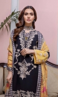 Shirt Embroidered Marina Front 1.4M Marina Back +Sleeves 2M Embroidered Daman Patti 1M  Trouser Marina Trouser 2.5M  Dupatta Printed Wool Shawl 2.5M