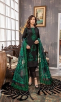 Shirt Embroidered karandi  Front 1.4M Embroidered Karandi Sleeves 26 Inches Karandi Back 1.4M  Trouser Karandi Trouser 2.5M  Dupatta Luxury Organza Dupatta 2.5M Embroidered Dupatta Patti 8M