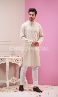 Premium textured Cotton kurta paired up with cotton trousers