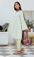SHIRT LAWN EMBROIDERED SHIRT FRONT, BACK, AND SLEEVES  TROUSERS DYED CAMBRIC TROUSER  DUPATTA PRINTED CHIFFON DUPATTA