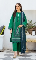 SHIRT LAWN EMBROIDERED SHIRT FRONT, BACK, AND SLEEVES  TROUSERS DYED CAMBRIC TROUSER  DUPATTA EMBORIDERED CHIFFON DUPATTA