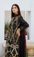 SHIRT LAWN EMBROIDERED SHIRT FRONT, BACK, AND SLEEVES  TROUSERS DYED CAMBRIC TROUSER  DUPATTA PRINTED VISCOSE SILK DUPATTA