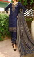 3.0 Meter Printed Cotton Shirt. 2.5 Meter Printed Lawn Dupatta. 2.5 Meter Dyed CottonTrouser.