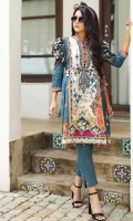 Embroidered Cambric Front 1.15M Printed Cambric Back 1.15M Printed Cambric Sleeves 0 65M Printed Chiffon Dupatta 2.50M Dyed Cambric Trouser 2.00M