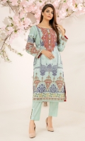 1.15M Embroidered Lawn Front 1.15M Printed Lawn Back 0.65M Printed Lawn Sleeves