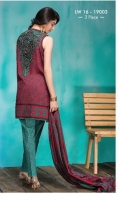 3 Piece Lawn Suit 3 Meter Printed Lawn Shirt,Embroidered Neck,2.5 Meter Printed Lawn Dupatta,2.5 Meter Trouser