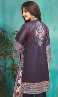 3 Piece Lawn Suit 3 Meter Printed Lawn Shirt,Embroidered Neck,2.5 Meter Printed Lawn Dupatta,2.5 Meter Trouser