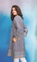 One Piece Lawn Shirt,3 Meter printed Lawn Shirt,Embroidered Neckline