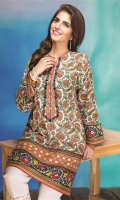 One Piece Lawn Shirt,3 Meter printed Lawn Shirt,Embroidered Neckline