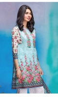 3 Piece Lawn Suit 3 Meter Printed Lawn Shirt,Embroidered Neck,2.5 Meter Printed Lawn Dupatta,2.5 Meter Trouser