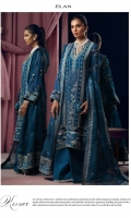 EMBROIDERED DUPATTA (PURE ORGANZA) 2.50 METERS EMBROIDERED DUPATTA PALLU (PURE ORGANZA) 02 PIECES EMBROIDERED DUPATTA BORDER (SATIN SILK) 5.00 METERS EMBELLISHED EMBROIDERED SHIRT FRONT (PURE CHIFFON) 1.20 METERS EMBROIDERED SHIRT BACK (PURE CHIFFON) 1.20 METERS EMBELLISHED EMBROIDERED SLEEVES (PURE CHIFFON) 0.60 METERS EMBROIDERED SIDE EXTENSIONS FRONT (PURE CHIFFON) 02 PIECES EMBROIDERED SIDE EXTENSIONS BACK (PURE CHIFFON) 02 PIECES DYED SLIP (RAW SILK) 2.00 METERS DYED TROUSER (RAW SILK) 2.50 METERS EMBELLISHED EMBROIDERED FRONT NECKLINE (SATIN SILK) 01 PIECES EMBROIDERED BACK NECKLINE (SATIN SILK) 01 PIECES EMBROIDERED FRONT & BACK PATCH (POLY ORGANZA) 02 PIECES EMBROIDERED SLEEVES BORDER (SATIN SILK) 1.00 METERS