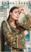 Embroidered Chiffon Unstitched 3 Piece Suit