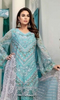 Embroidered Chiffon Unstitched 3 Piece Suit