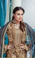 Embroidered Chiffon Unstitched 3 Piece Suit