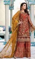 Embroidered Chiffon Unstitched 3 Piece Suit