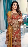 Embroidered Chiffon Unstitched 3 Piece Suit