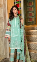 Dyed Front schiffli Embroidered 1.25 M Digital Back & Sleeves 1.75 M Digital Print Chiffon Duppataa 2.5 M Dyed Trouser 2.5 M