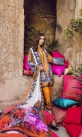 Printed Lawn Shirt 2.94M Printed Chiffon Dupatta 2.55M Dyed Cambric Trouser 2.50M Embroidered Trouser Border 1.25M