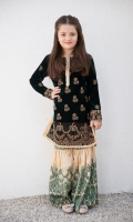 Fabric: Velvet shirt and silk shahrara
