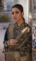 SHIRT:  Embroidered Cotail Front 1M  Dyed Cotail Back 1M  Dyed Cotail Sleeves 1M  Embroidered Cotail Borders 6.25M  DUPATTA:  Indian Khaddi Jacquard Dupatta 2.5M  TROUSER:  Dyed Cotail Trouser 2.5M