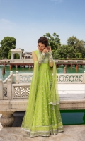 Pishwas Organza Front & Back. Net Embellished Sleeves Dupatta Net Dupatta Pajama Viscous Churidaar Pajama