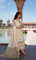 Shirt Sequin Chiffon Organza Front & Back Sequin Chiffon Sleeves Dupatta Zari Organza Dupatta Pajama Viscous Pajama