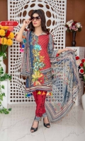 Printed Shirt Chikankarri Printed Dupatta Dyed Trouser