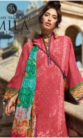 3pc embroidered lawn suit