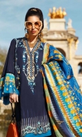 3pc embroidered lawn suit