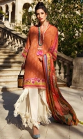 3pc embroidered lawn suit