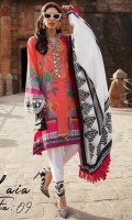 3pc embroidered lawn suit