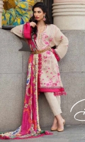 3pc embroidered lawn suit