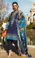 3pc embroidered lawn suit