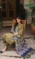 Embroidered Khaddar Front Panel Embroidered Side Panels 0.5 (02) Dyed Khaddar Back Embroidered Front and Back Border Embroidered Khaddar Sleeves Embroidered Khaddar Sleeves Border Digital Printed Cotton Net Shawl Dyed Khaddar Trouser