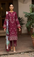 Embroidered Khaddar Front Dyer Khaddar Back Embroidered Front And Back Border Embroidered Khaddar Sleeves Embroidered Khaddar Sleeves Border Digital Printed Cotton Net Shawl Embroidered Trouser Border Dyed Khaddar Trouser