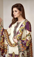 PRINTED LAWN SHIRT PRINTED LAWN BACK & SLEEVES PRINTED SILK DUPATTA EMBROIDERED NECKLINE PATCH EMBROIDERED TROUSER PATCH DYED CAMBRIC LAWN TROUSER