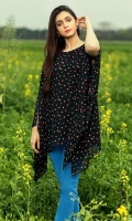 Printed Chiffon Stitched Kurti